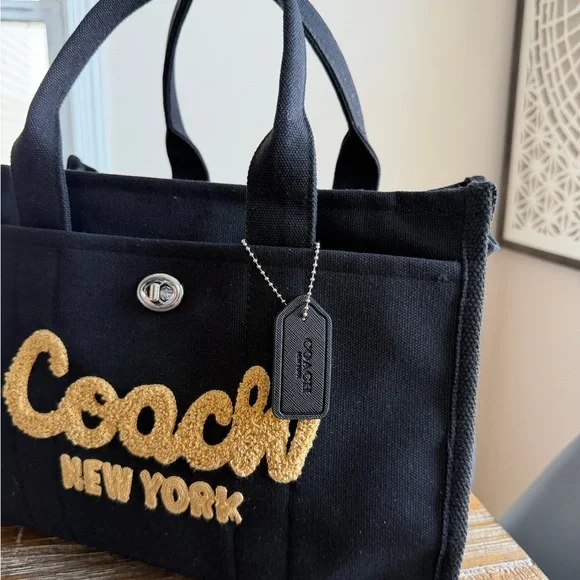 Coach Black Canvas Tote - Picture 5 of 7
